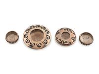 Group of Silver Overlay Seed Jars