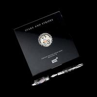 A Montblanc Stars and Stripes: 50 Limited Edition Solid Gold Skeleton Fountain Pen
