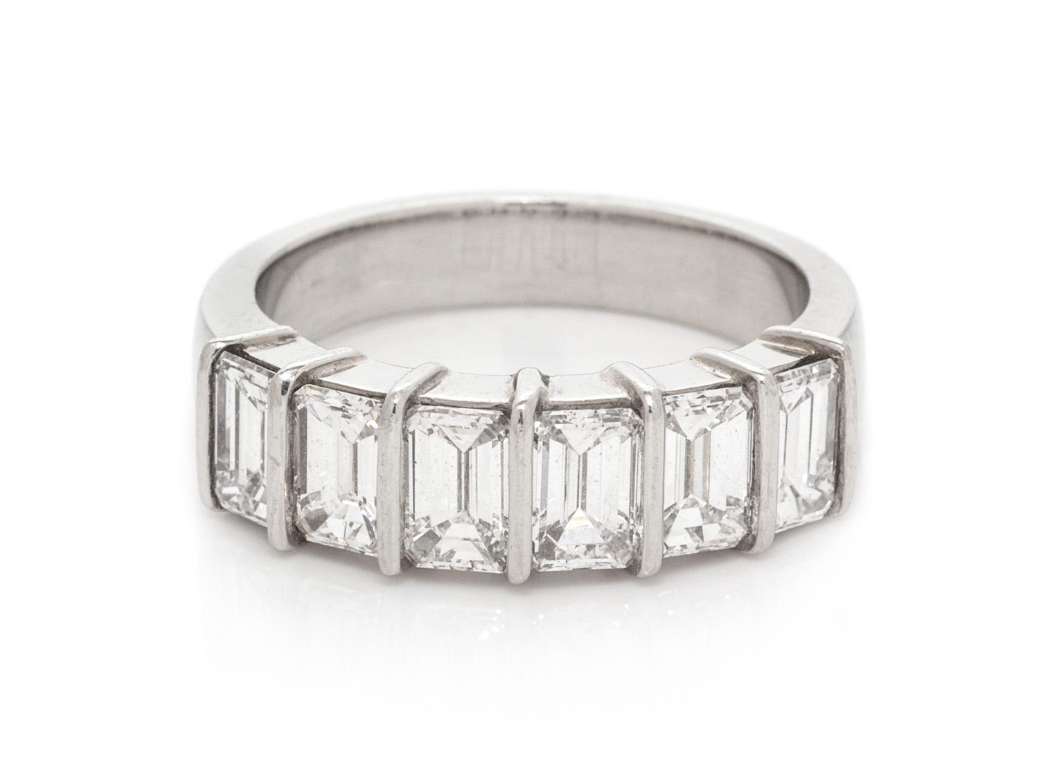A Platinum and Diamond Ring, 6.30 dwts.