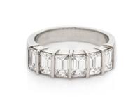 A Platinum and Diamond Ring, 6.30 dwts.