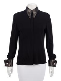 Five Hermès Tops: Three Shirts, One Sweater & One Top