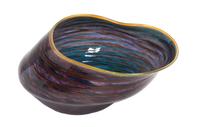 A Studio Glass Sculpture Height 7 x width 12 x depth 11 inches.