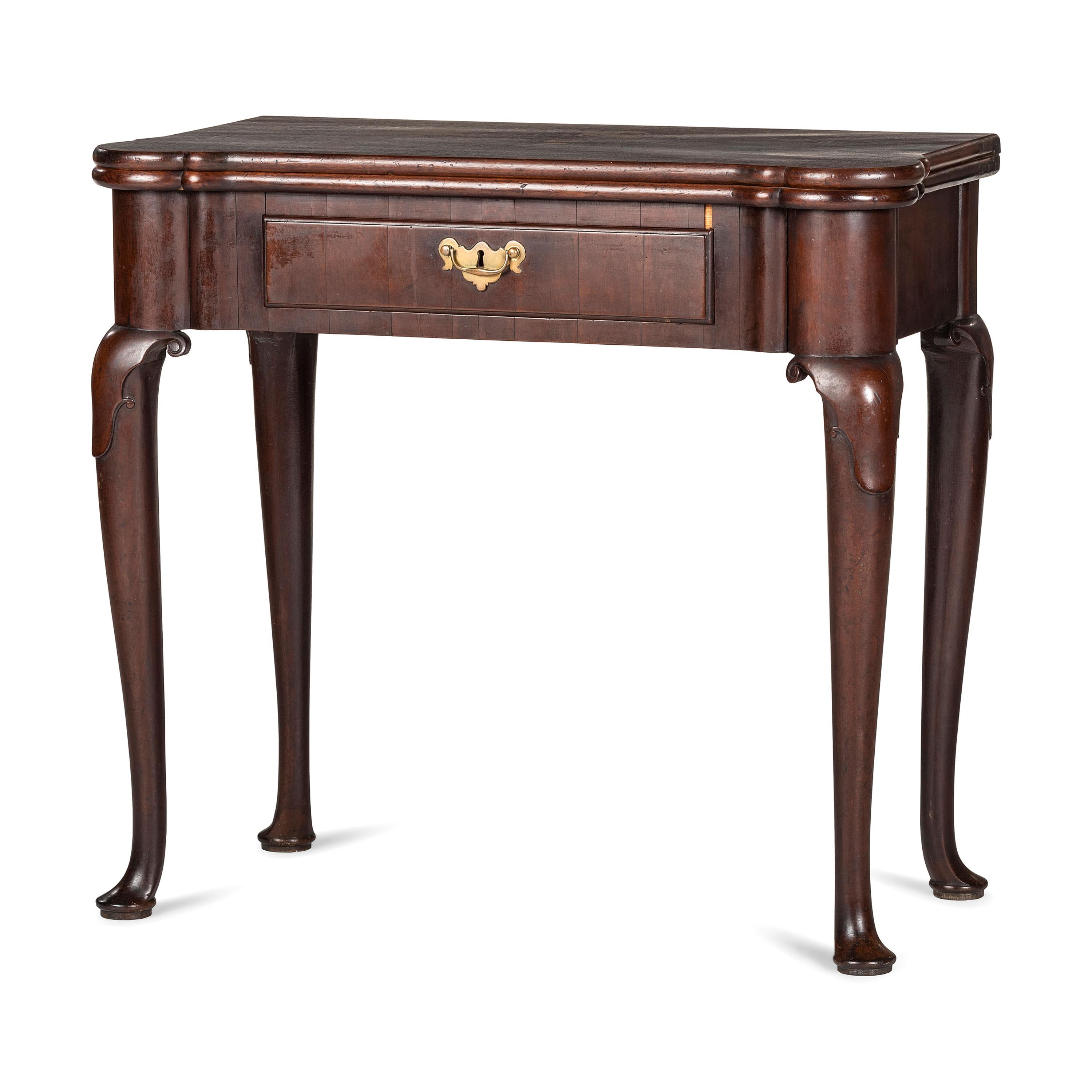 An English Veneered Walnut Games Table