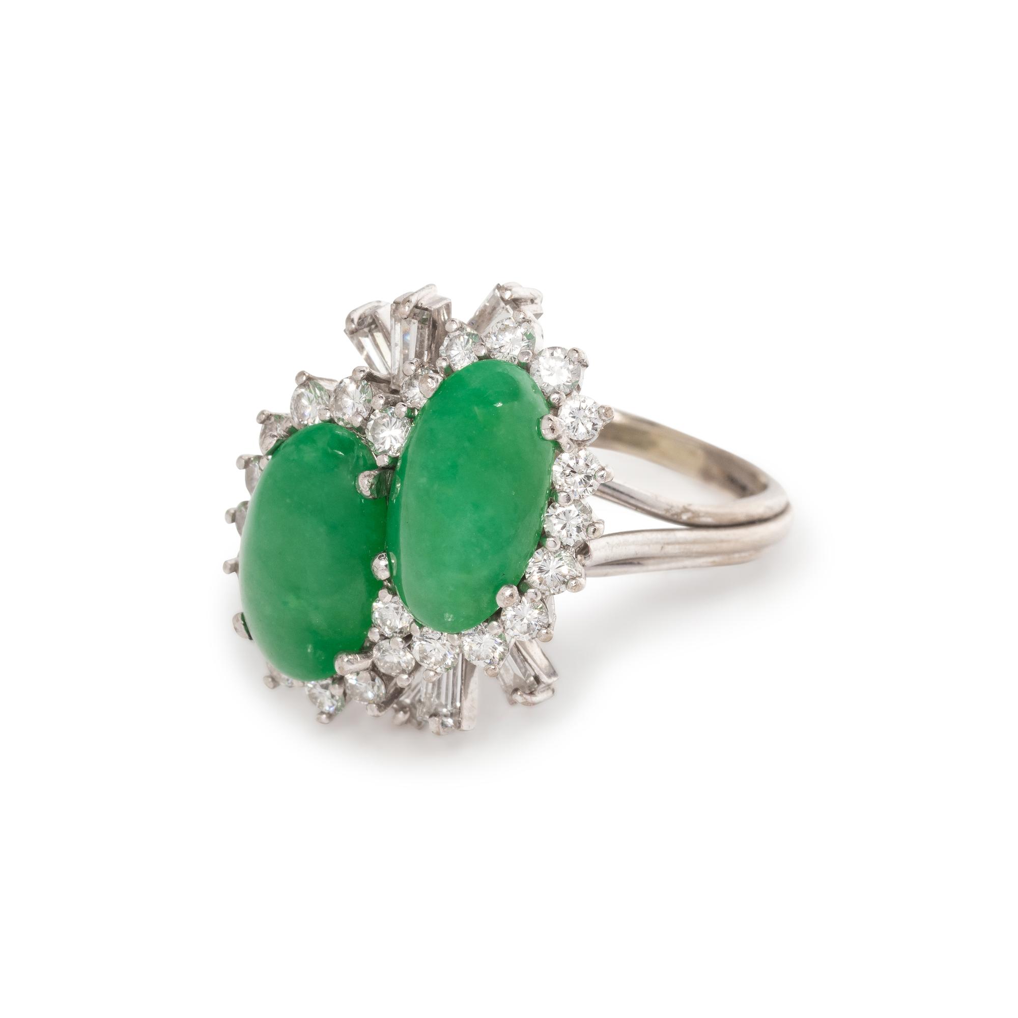 JADE AND DIAMOND RING