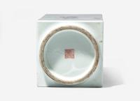 A Chinese Famille Rose Decorated 'Cong' Vase