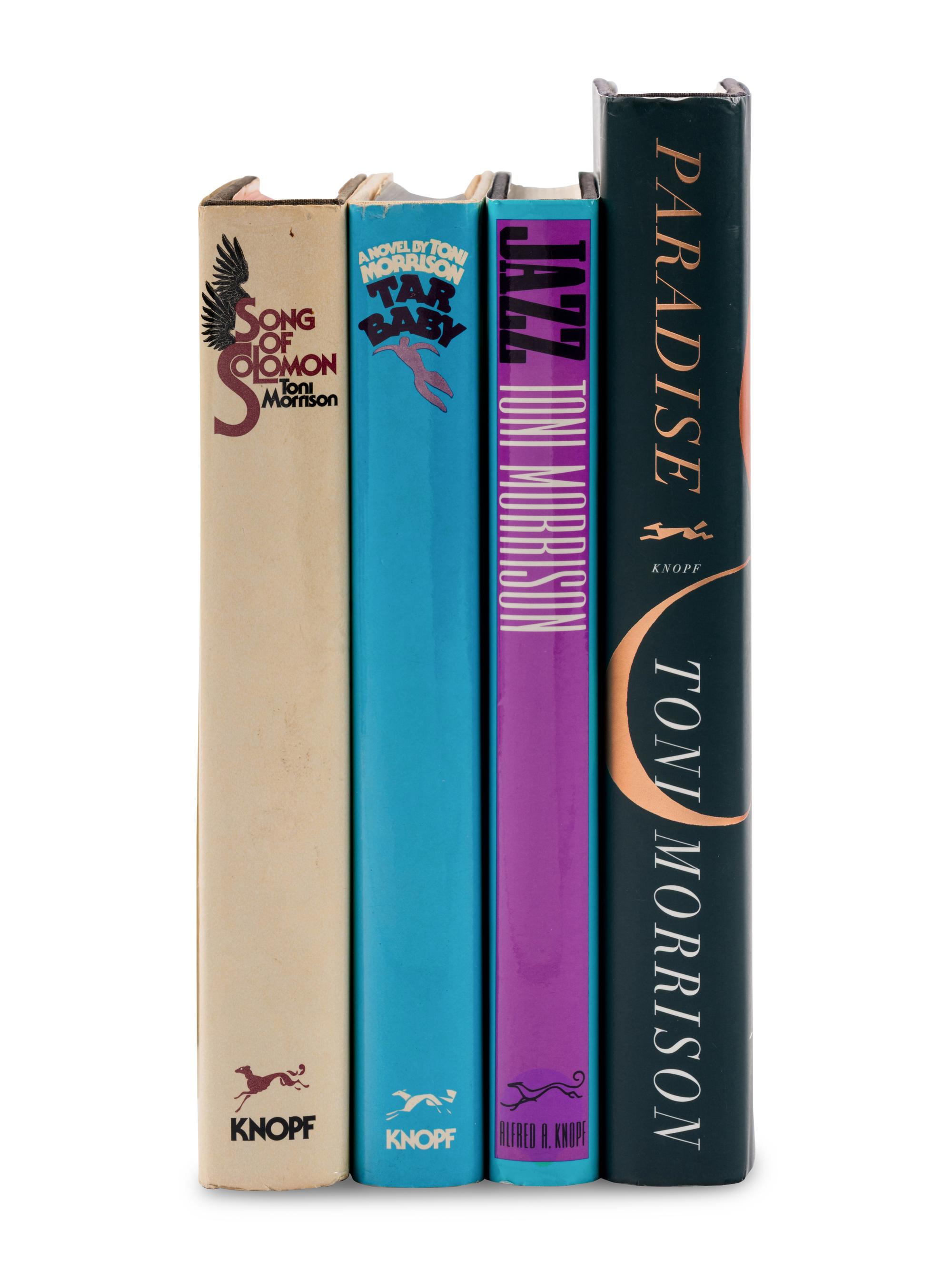 MORRISON, Toni (1931-2019). A group of 4 FIRST EDITIONS, comprising: