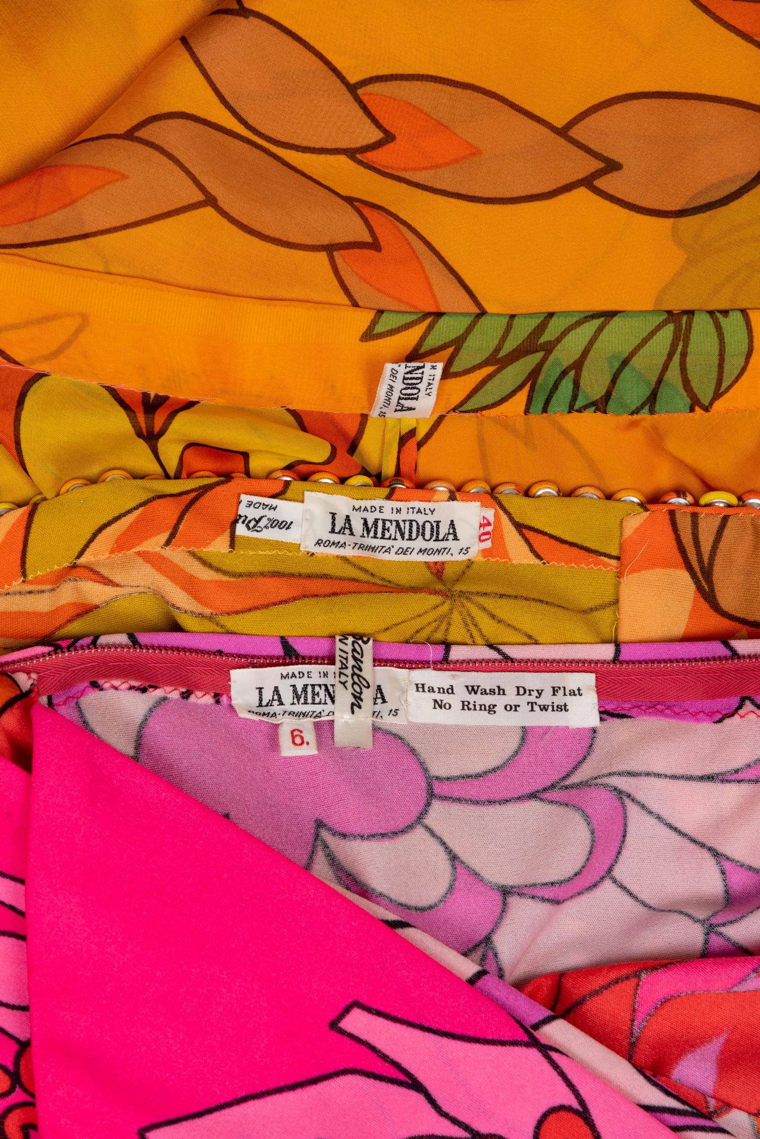 Two La Mendola Dresses, Including the "Magic Dress", 1970s