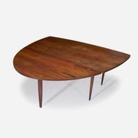 George Nakashima (American, 1905-1990) "Origins" Dining Table With Drop-Leaf, Model No. 269, Widdicomb, Grand Rapids, MI, circa 1960