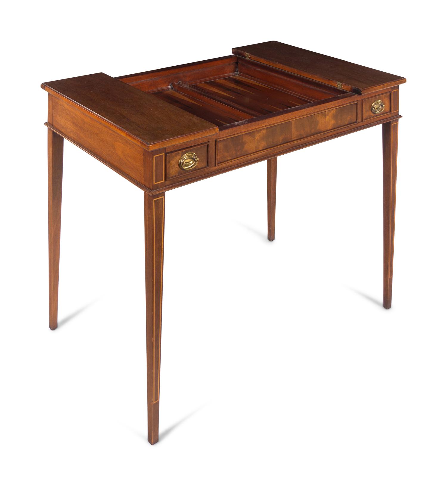 A George III Style Mahogany Game Table