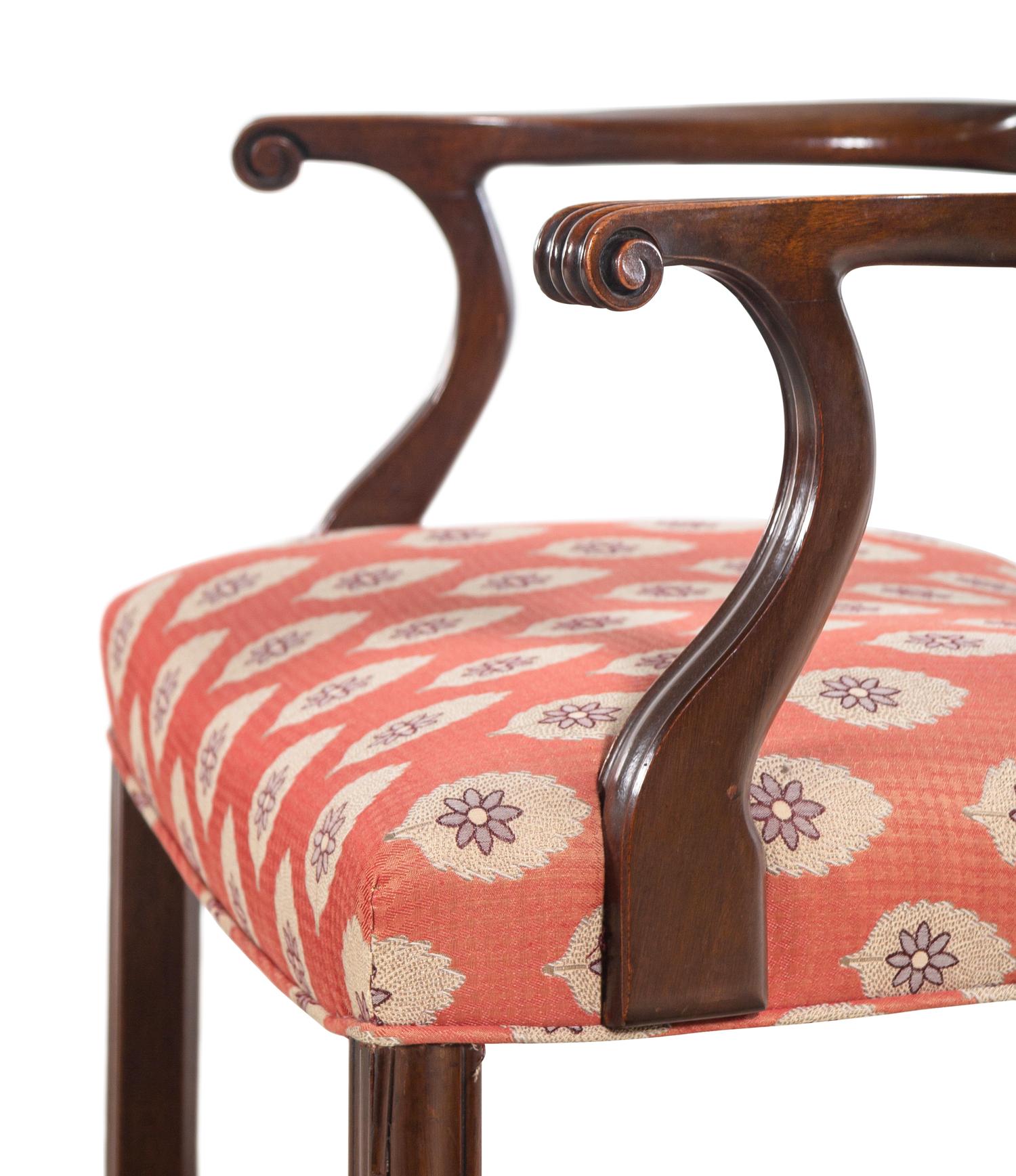 A Set of Eight George III Style Mahogany Dining Chairs