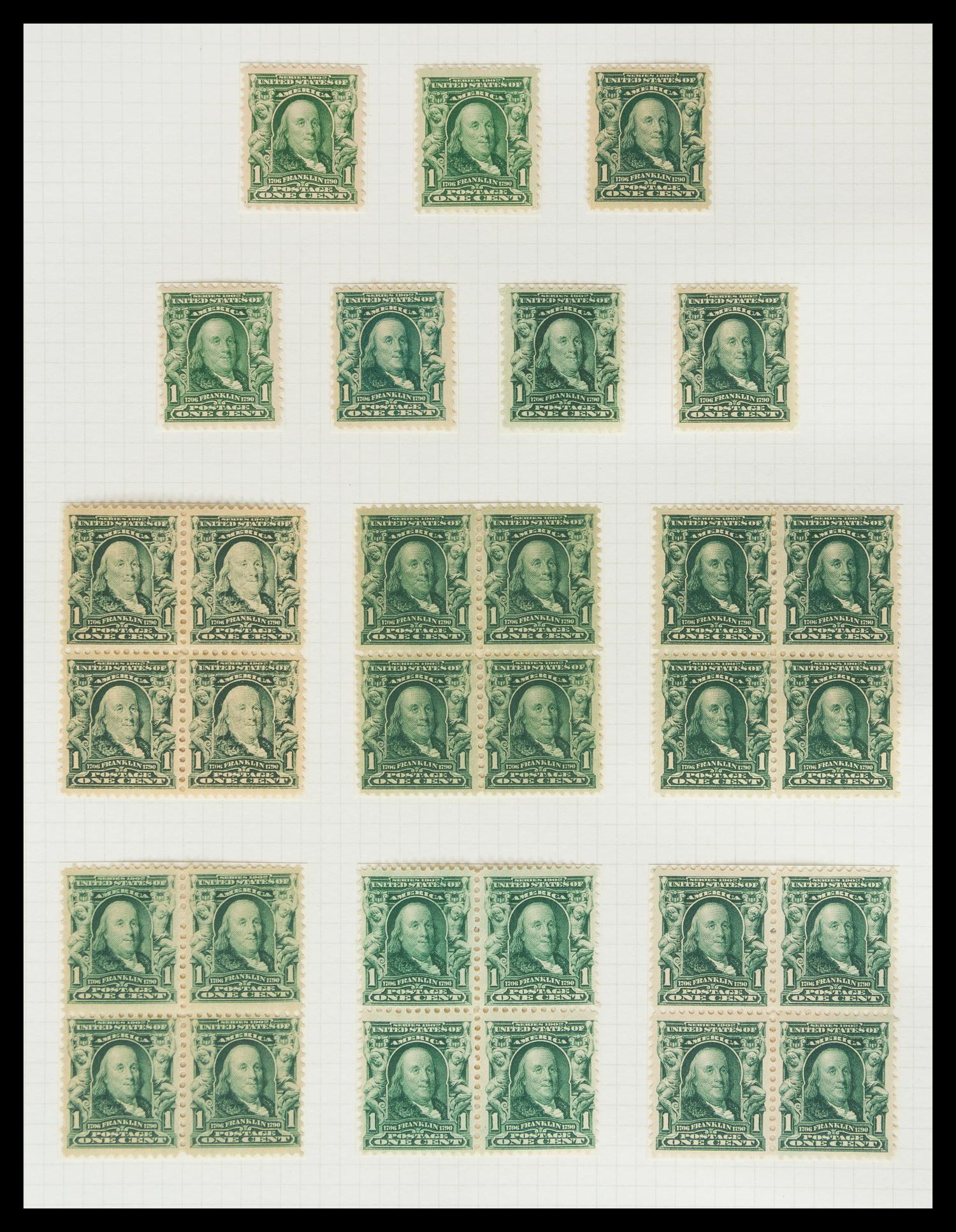 A Collection of United States Regular Issue Stamps — 1902-1912