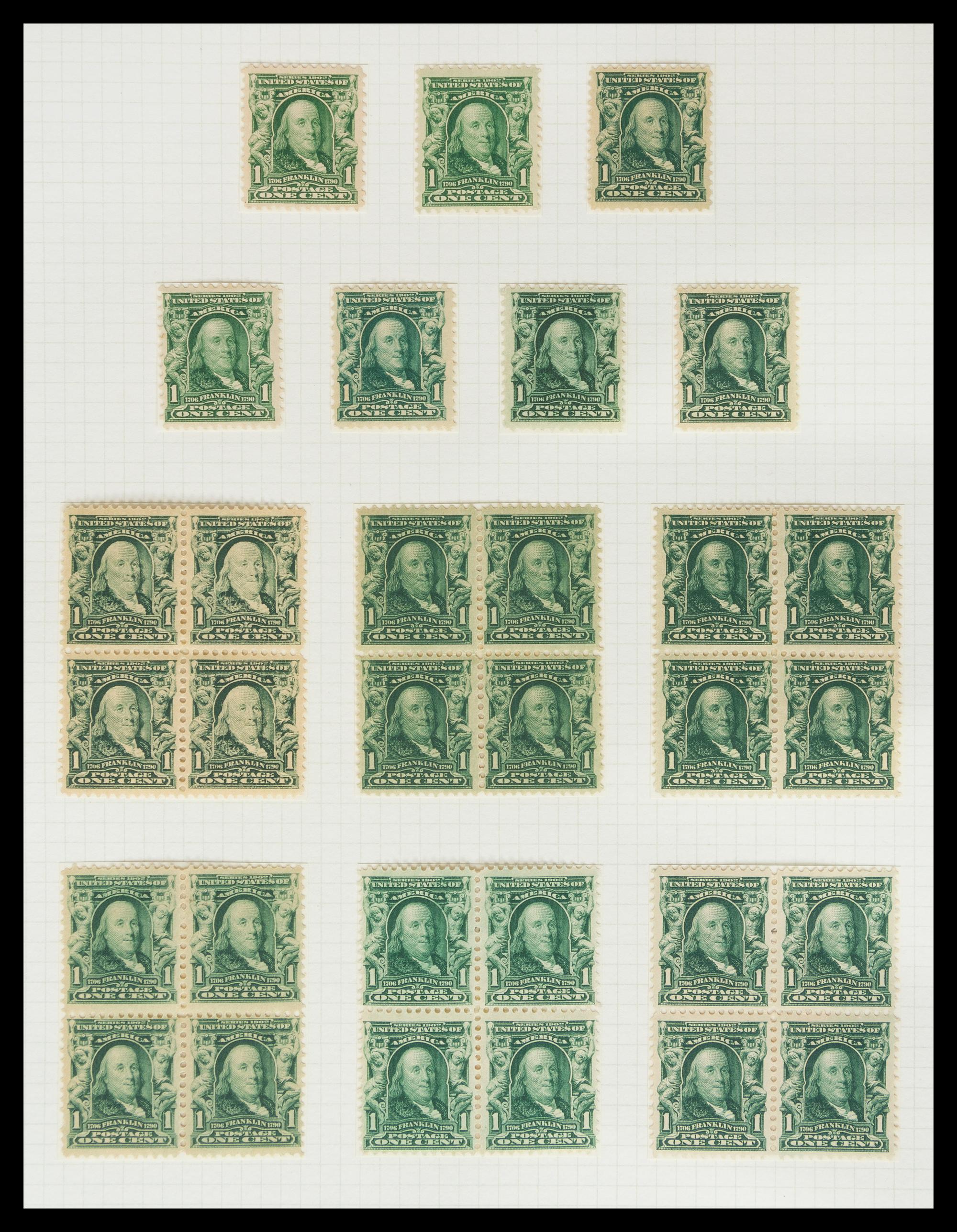 A Collection of United States Regular Issue Stamps — 1902-1912