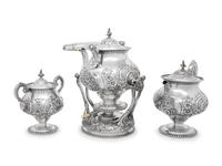 An American Silver Partial Tea Service
