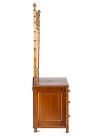 Faux-Bamboo Bedstead and Dresser