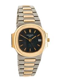 PATEK PHILIPPE, REF. 3800/1 STAINLESS STEEL AND YELLOW GOLD 'NAUTILUS' WATCH