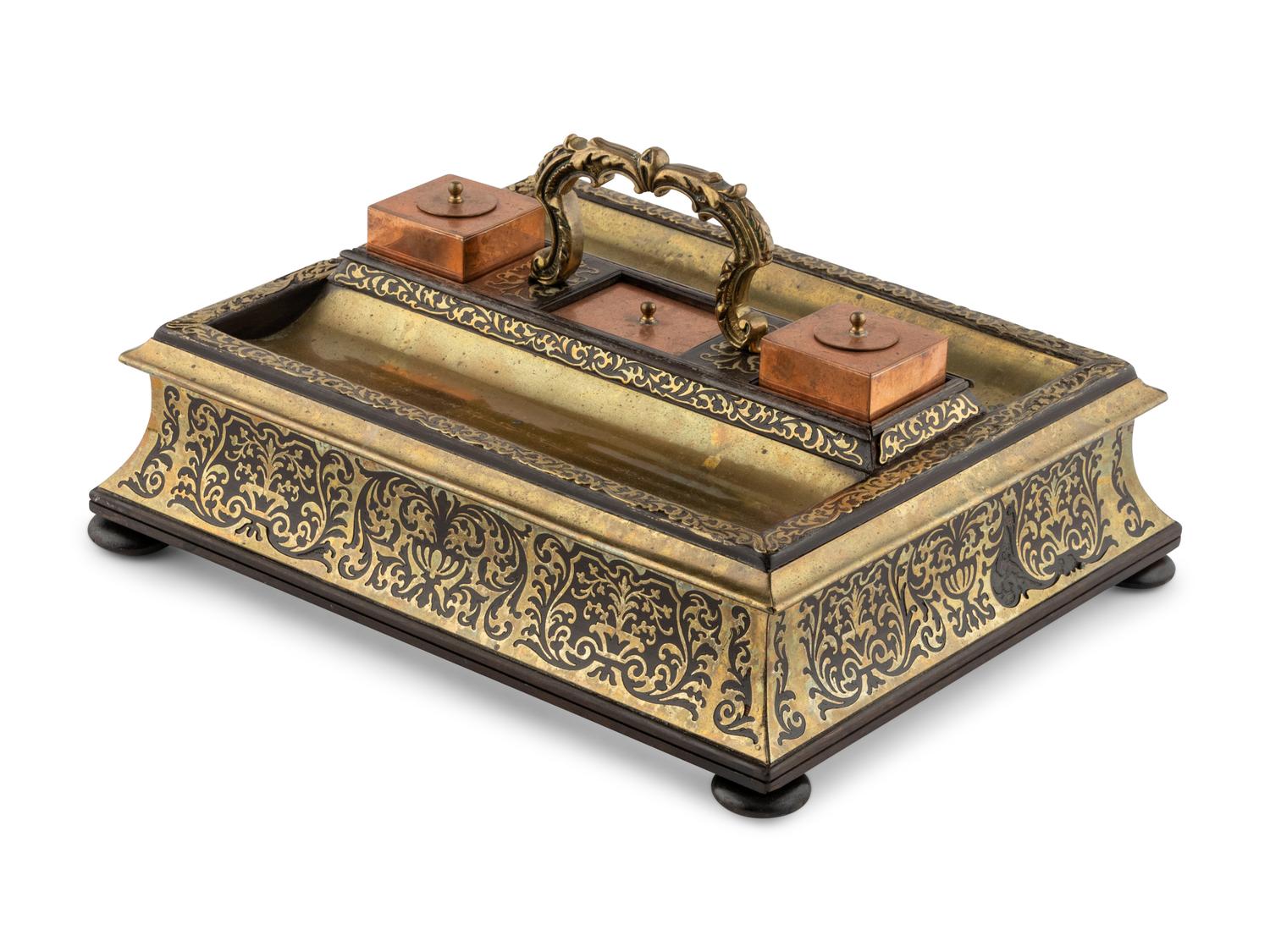A Boulle Marquetry Standish
