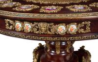 A Continental Gilt Metal and Vienna Style Porcelain Mounted Guéridon