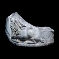 A Roman Marble Sarcophagus Fragment