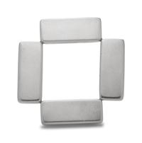 A Modernist Sterling Silver Brooch, Astrid Fog for Georg Jensen,