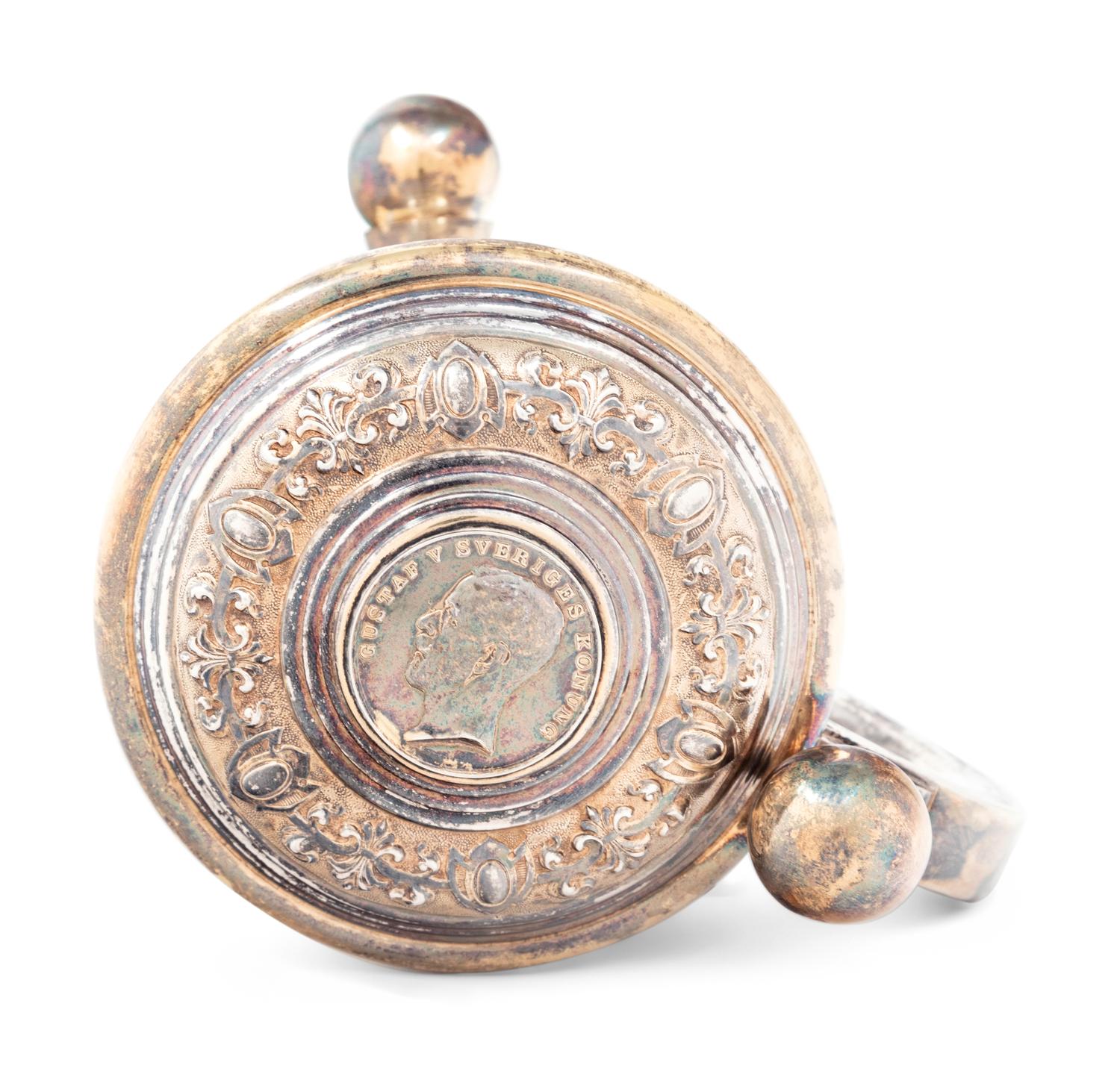 A Swedish Silver Coin-Inset Tankard