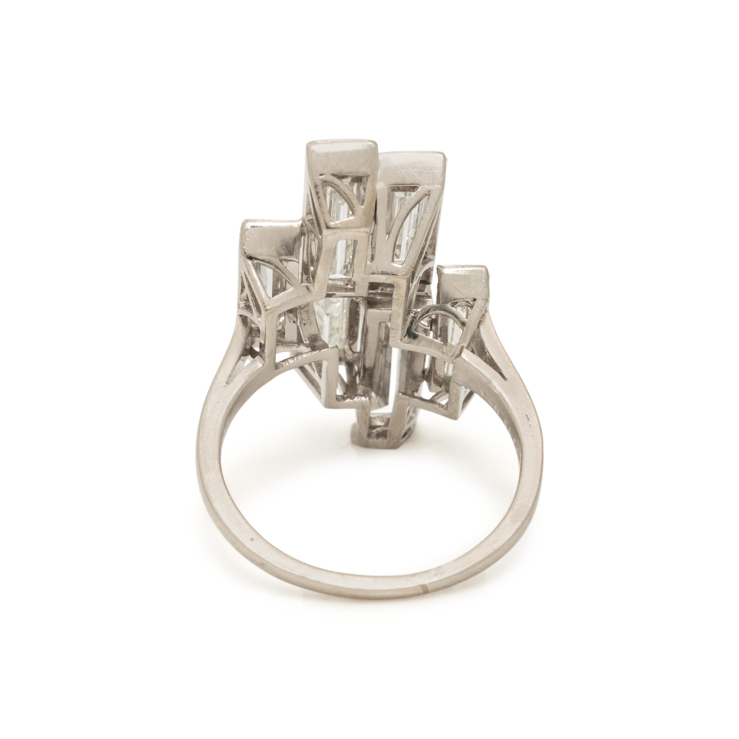 Van Cleef & Arpels, Diamond and Platinum Ring