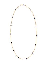 YELLOW GOLD AND SODALITE NECKLACE