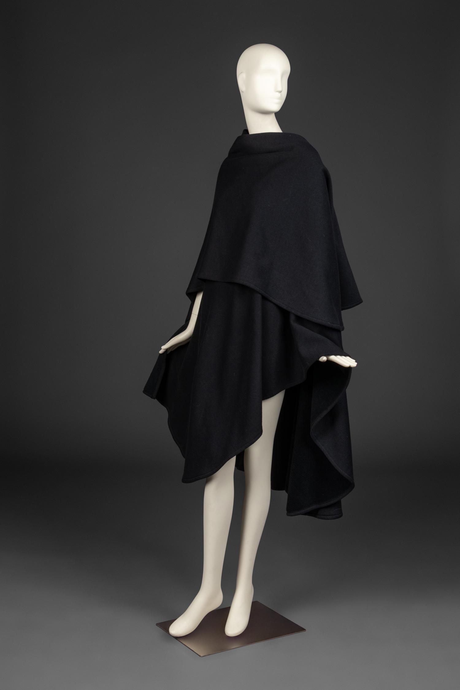 Norma Kamali Jersey Knit Poncho, 1980s
