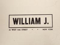 William J. Velvet Hat & Hat Box