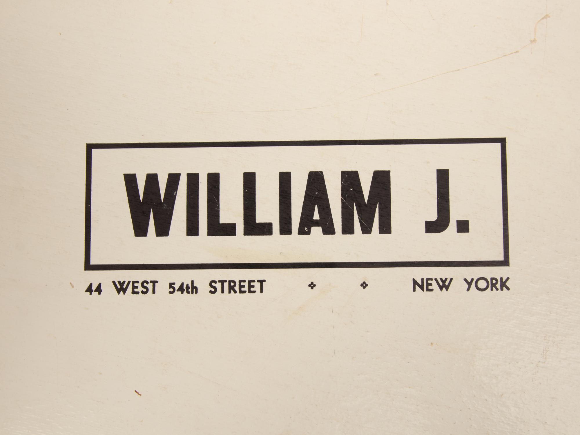 William J. Velvet Hat & Hat Box