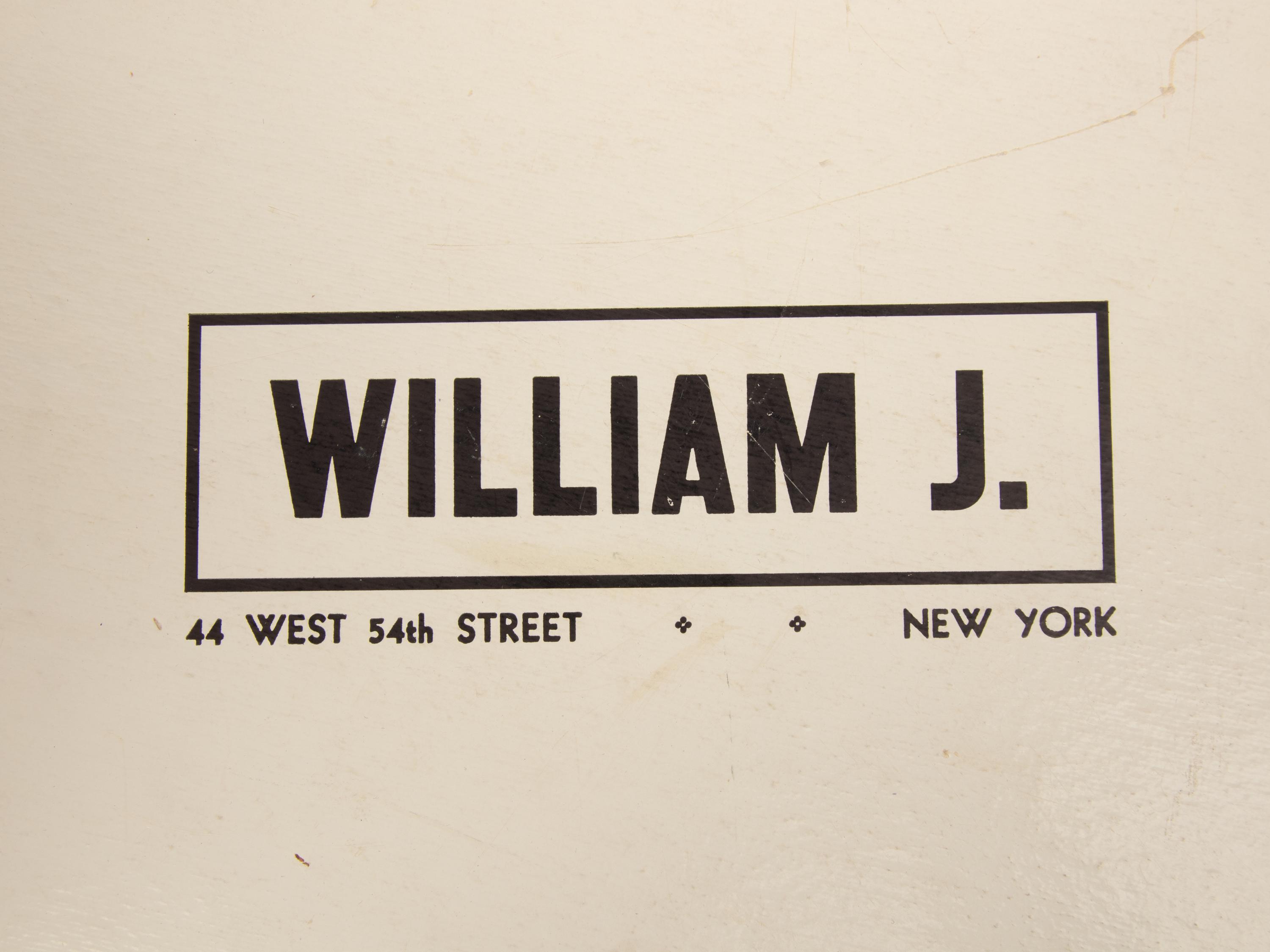 William J. Velvet Hat & Hat Box