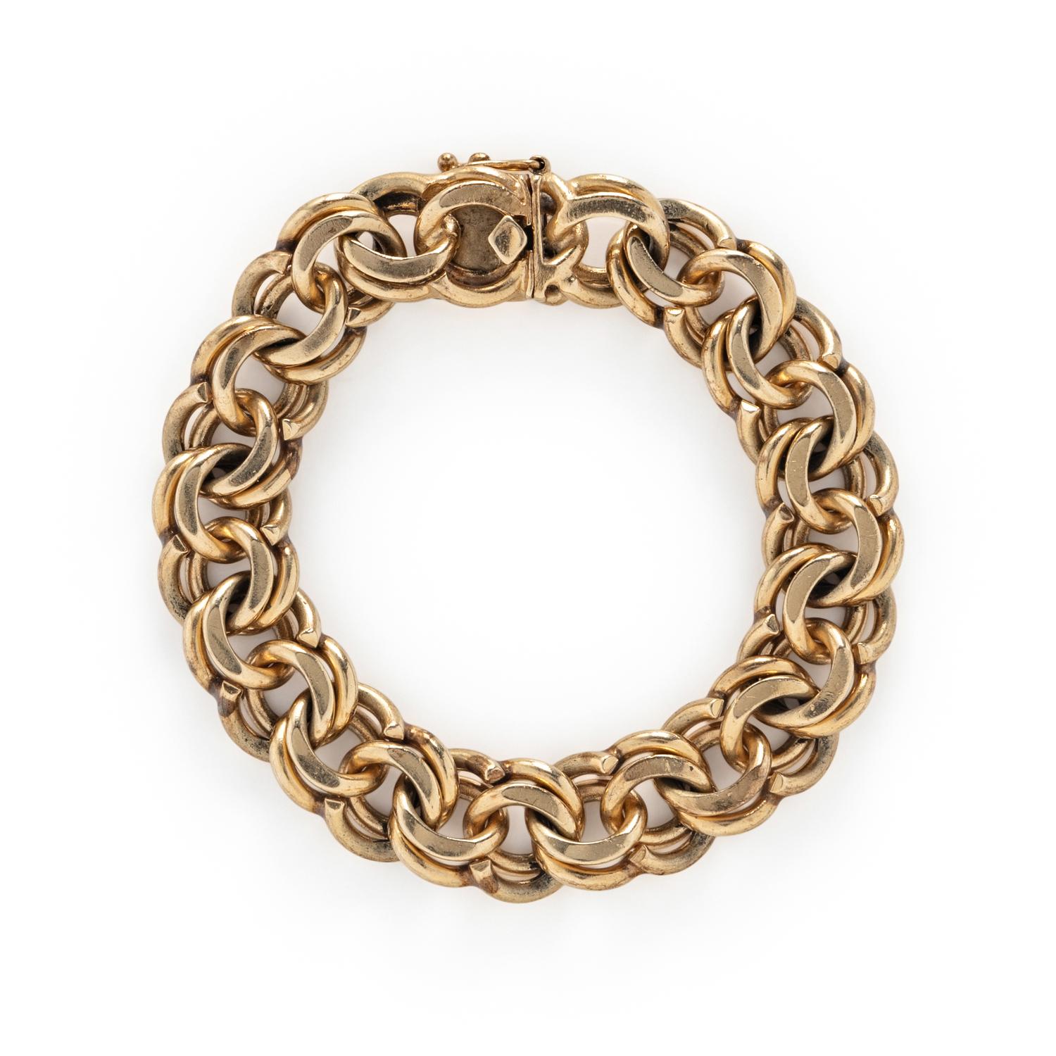 YELLOW GOLD LINK BRACELET