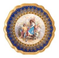 A Royal Vienna Porcelain Charger Diameter 16 inches.