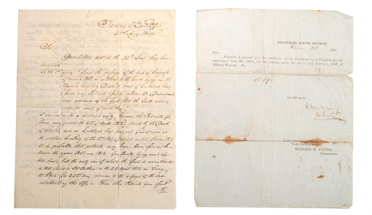 [OHIO] -- [STOKELY, Gen. Samuel (1796-1861)]. Personal correspondence and papers of Ohio politician, US Representative General Samuel Stokely.