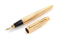An S.T. Dupont Gold-Plated Ellipsis Fountain Pen