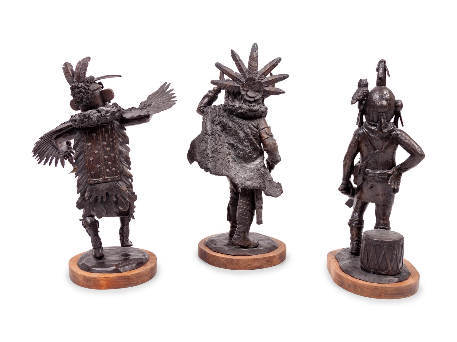 Three Works: Black Ogre , edition 25/30, 1980; Eagle Spirit , edition 2/30; Koyemsi , edition 25/30, 1982