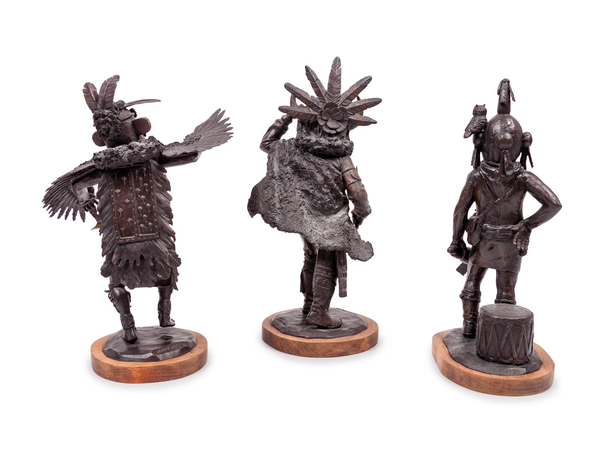 Three Works: Black Ogre , edition 25/30, 1980; Eagle Spirit , edition 2/30; Koyemsi , edition 25/30, 1982