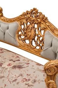 A Pair of Louis XV Style Giltwood Settees