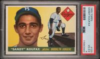 A 1955 Topps Sandy Koufax Rookie Baseball Card No. 123 (PSA 4 VG-EX) from The Collection of David Eisenhower
