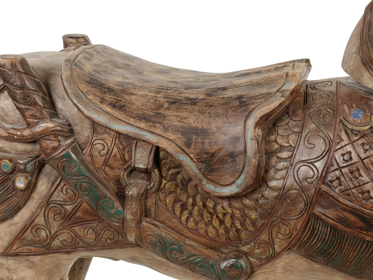 An Italian Carved and Painted Model of a Horse