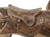 An Italian Carved and Painted Model of a Horse