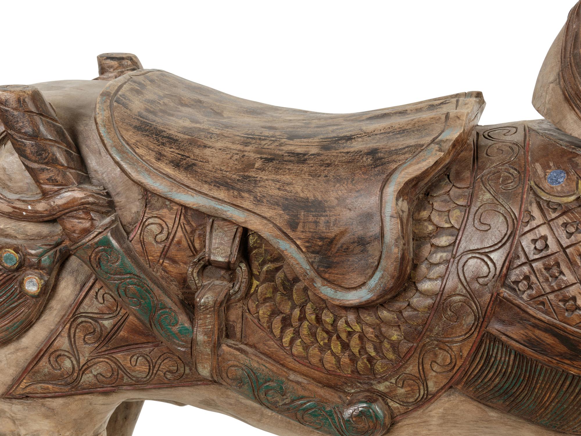 An Italian Carved and Painted Model of a Horse