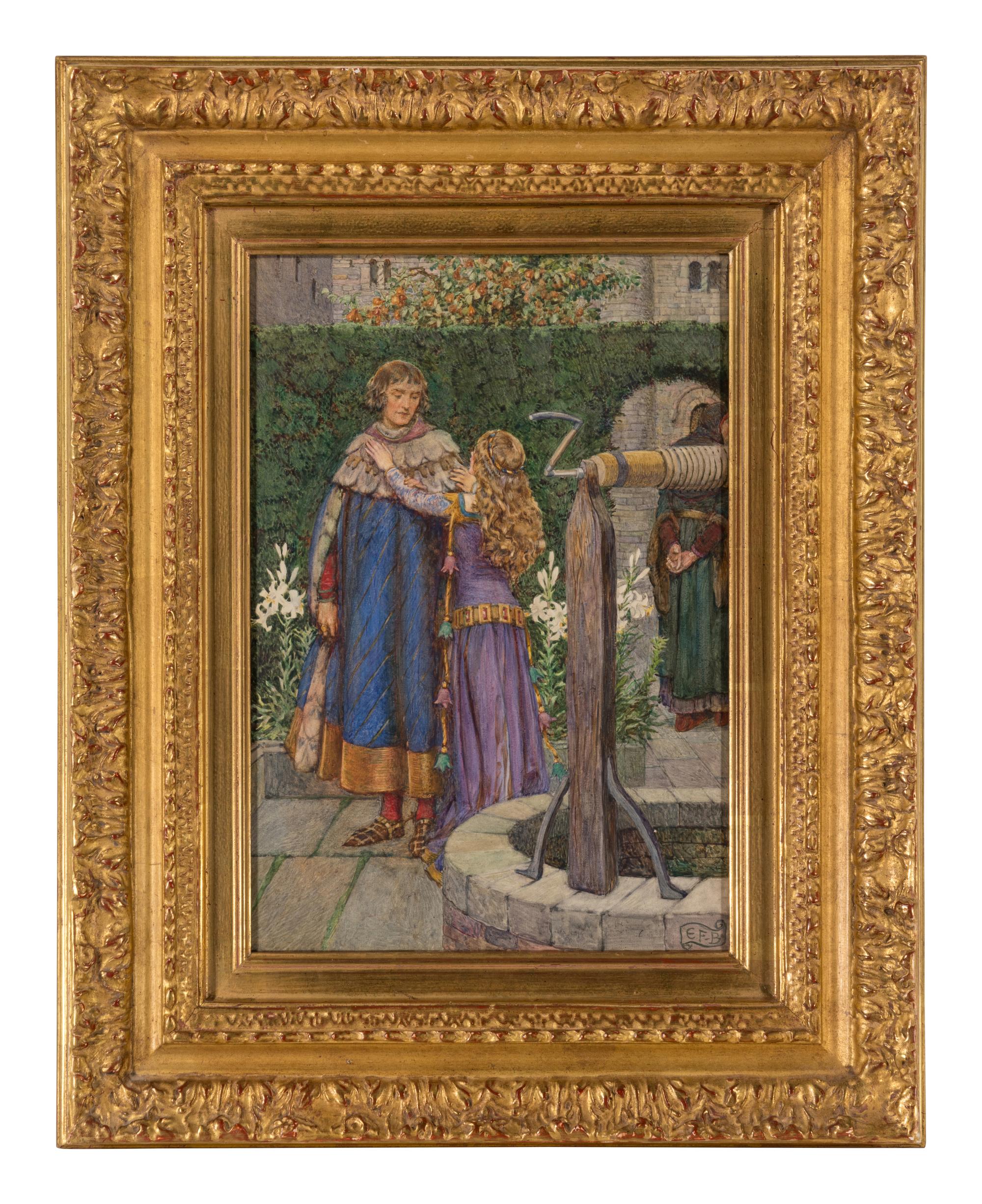 Lancelot and Elaine - "but to be with you still and see your face, to serve you and to follow you thr'o the world , " c. 1909-1911