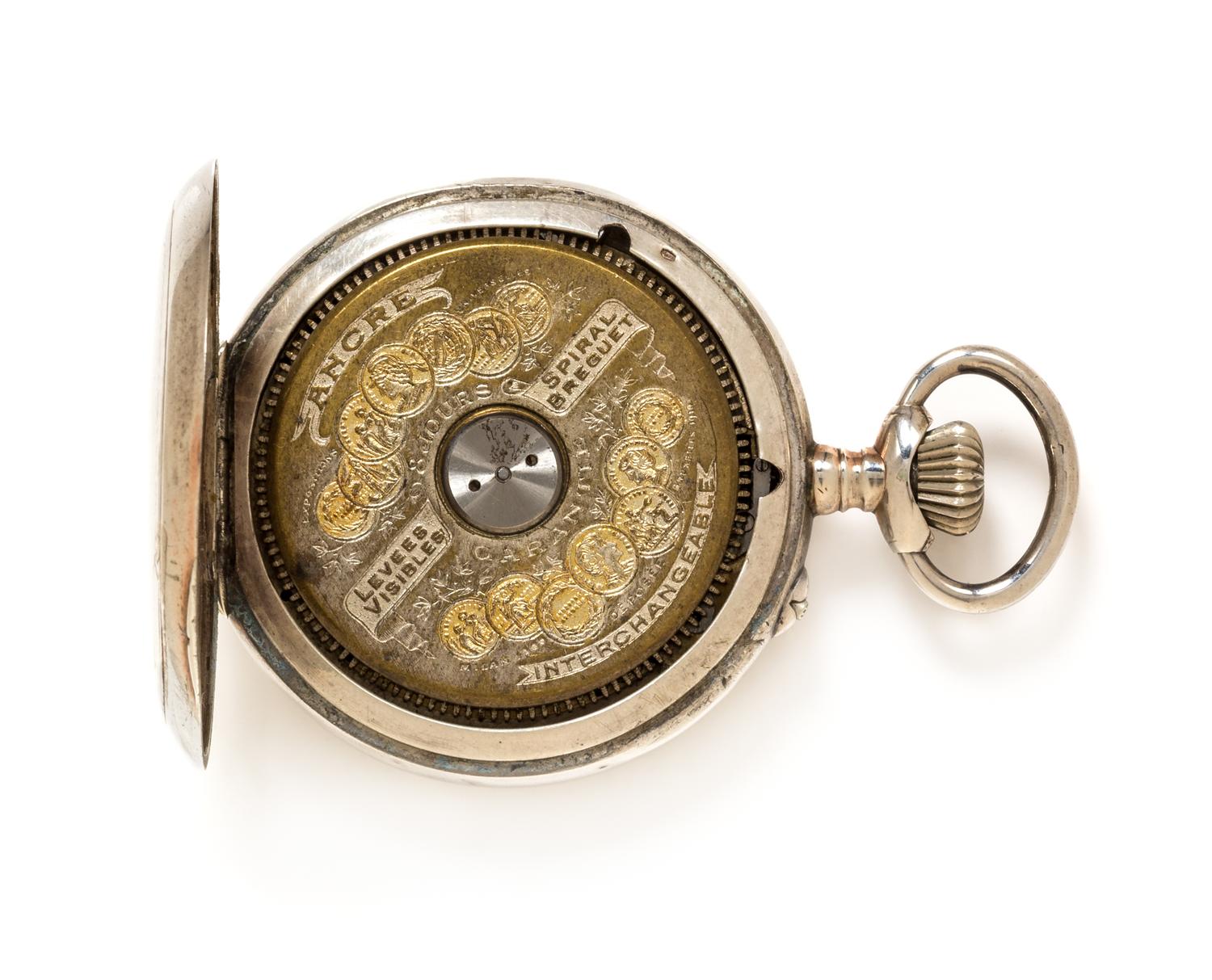 A Silver Eight Day Lever Open Face Pocket Watch, 56.10 dwts.