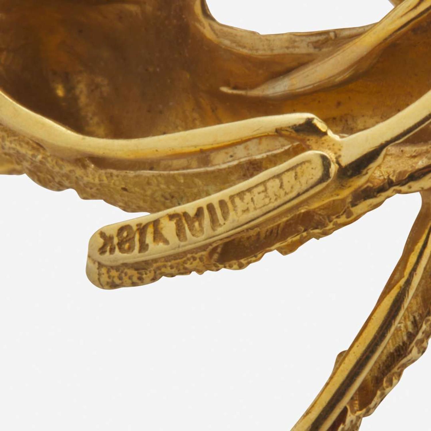 A Collection of 18K Yellow Gold Animal Pins