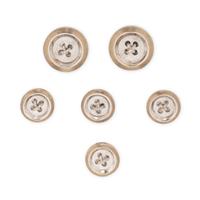 WHITE GOLD TUXEDO BUTTON SET