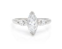 A Platinum and Diamond Ring, 2.10 dwts.