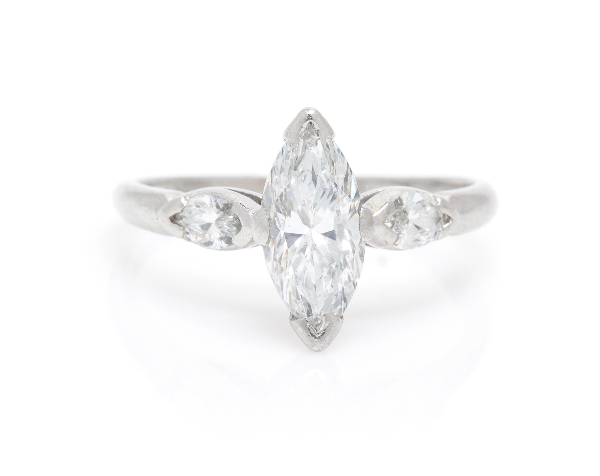 A Platinum and Diamond Ring, 2.10 dwts.