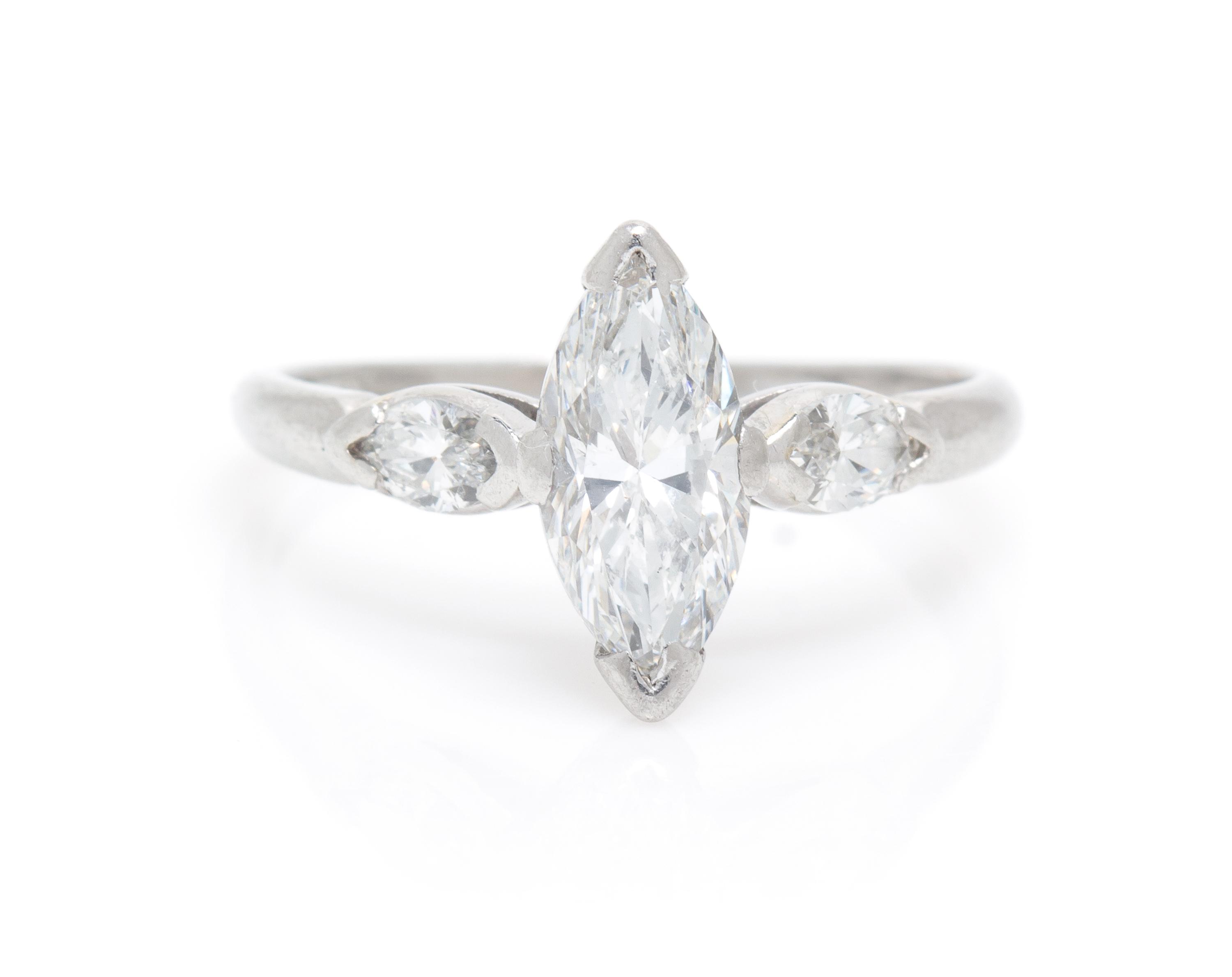 A Platinum and Diamond Ring, 2.10 dwts.