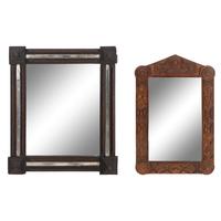 Two Tramp Art Mirrors