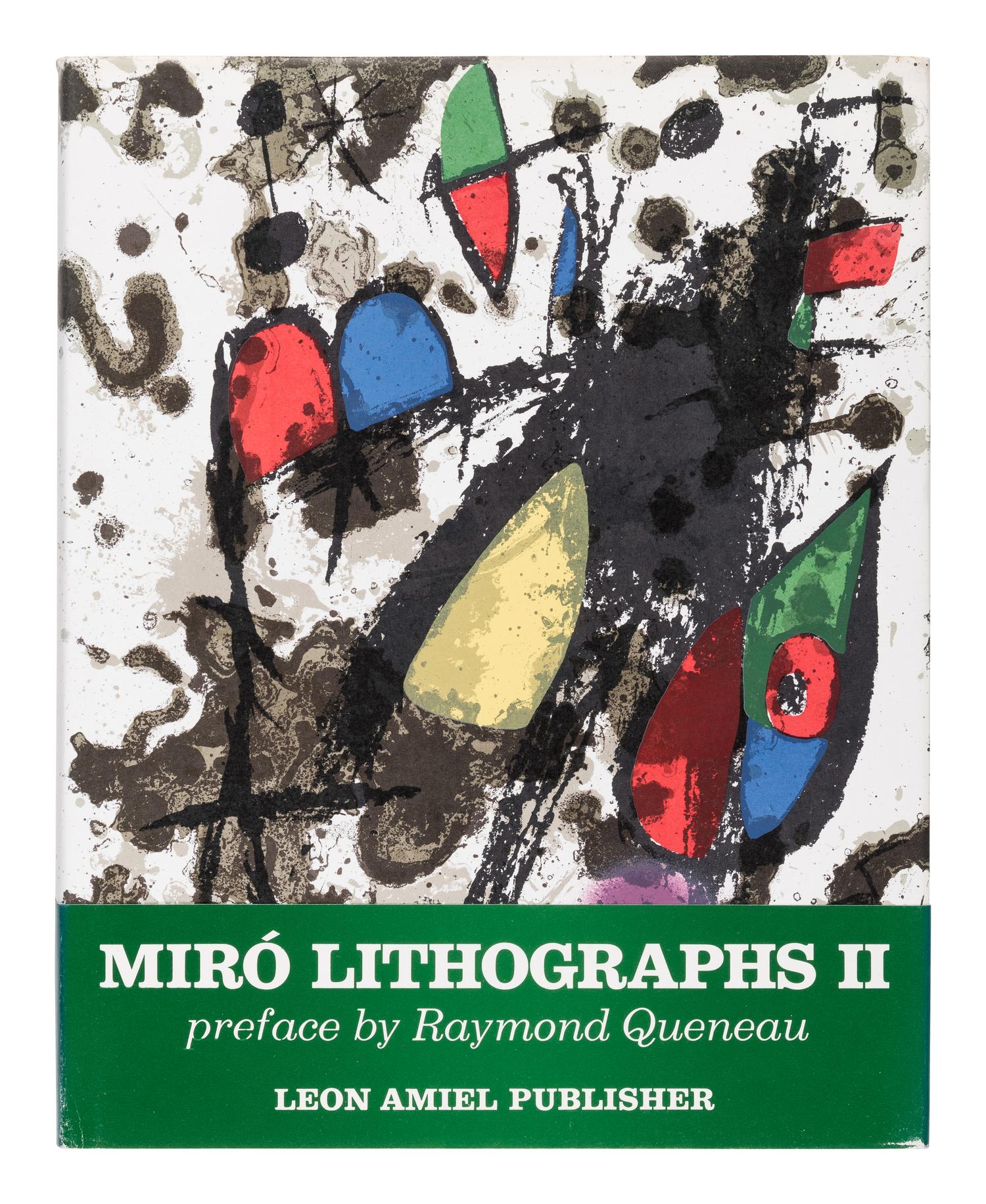 MIRÓ, Joan (1893-1974). Joan Miró. Lithographs . Vol.I: New York: Tudor Publishing Company, 1972; Vol.II: New York: Léon Amiel Publisher, 1975; Vols.III & IV: Paris: Maeght Éditeur, 1977, 1981.